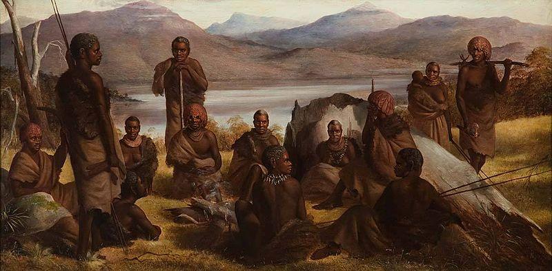 Robert Dowling Group of Natives of Tasmania Germany oil painting art